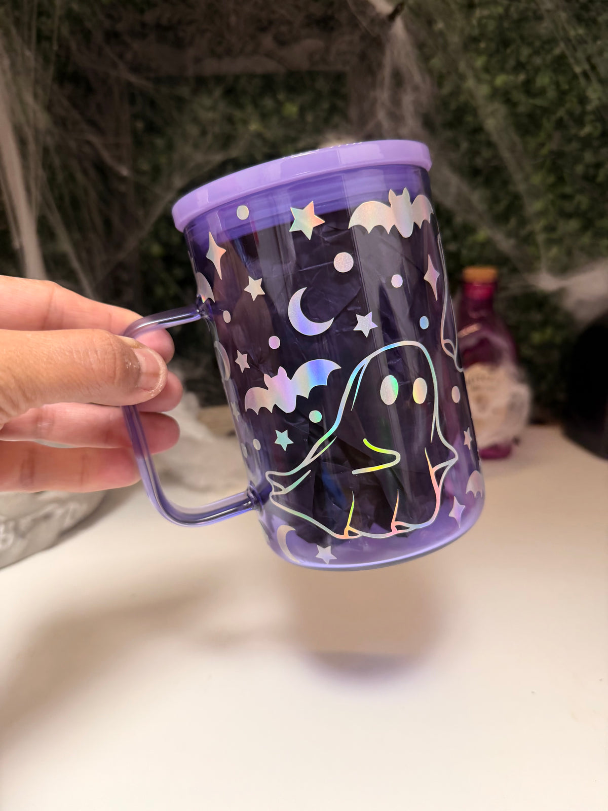 Holographic ghost mug