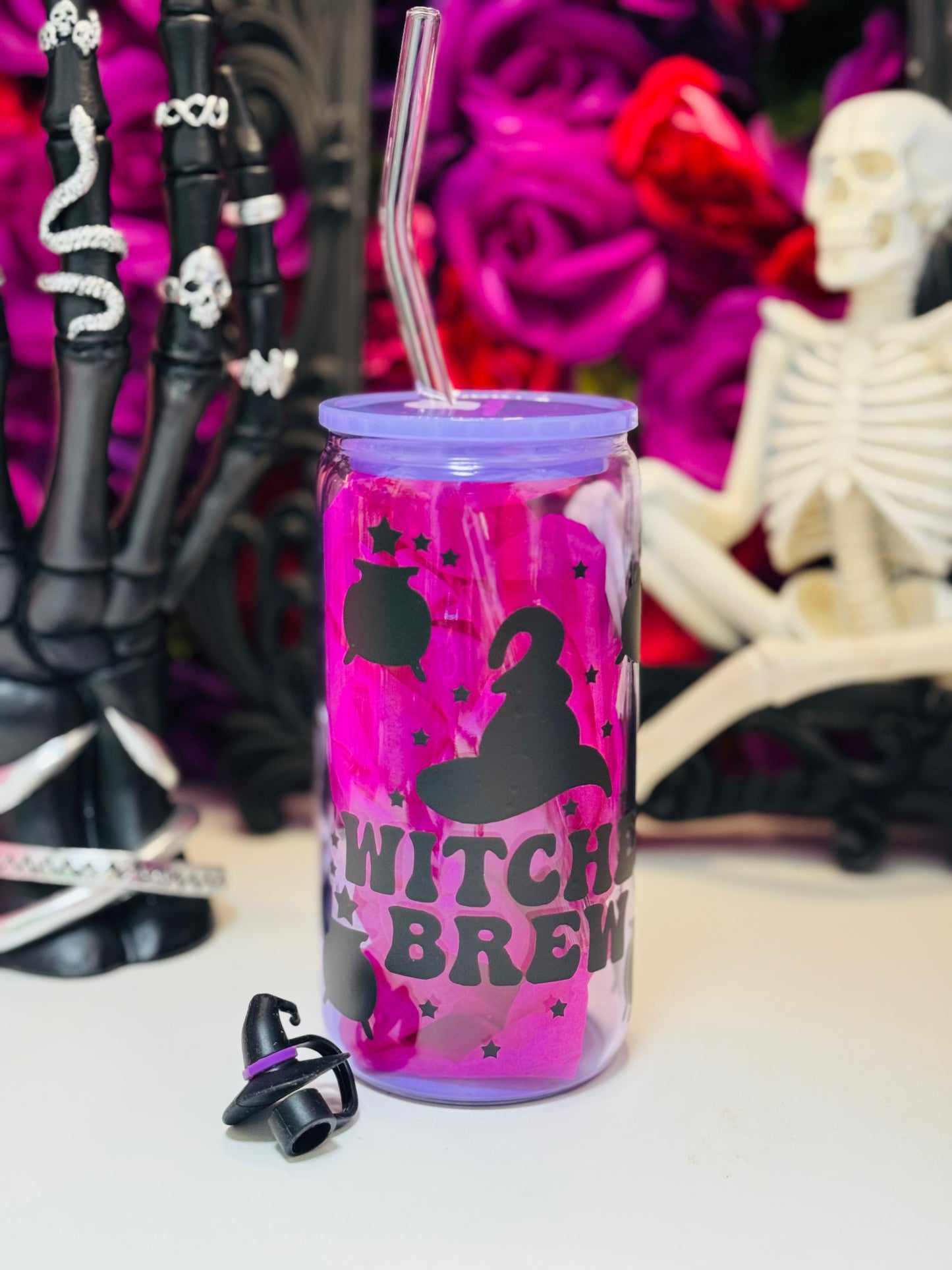Witches brew glass cup