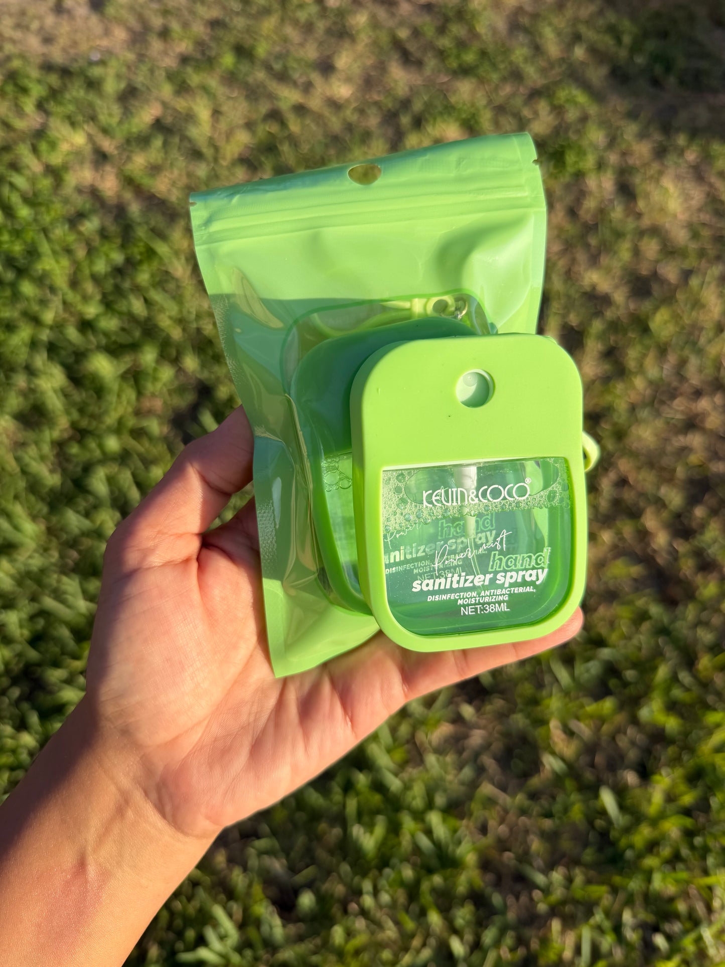 Keychain hand sanitizers