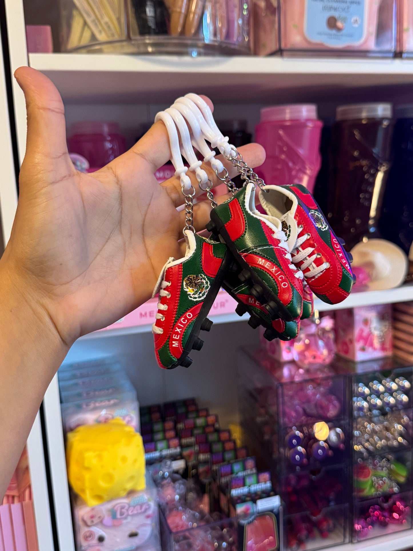 Mexico soccer keychain