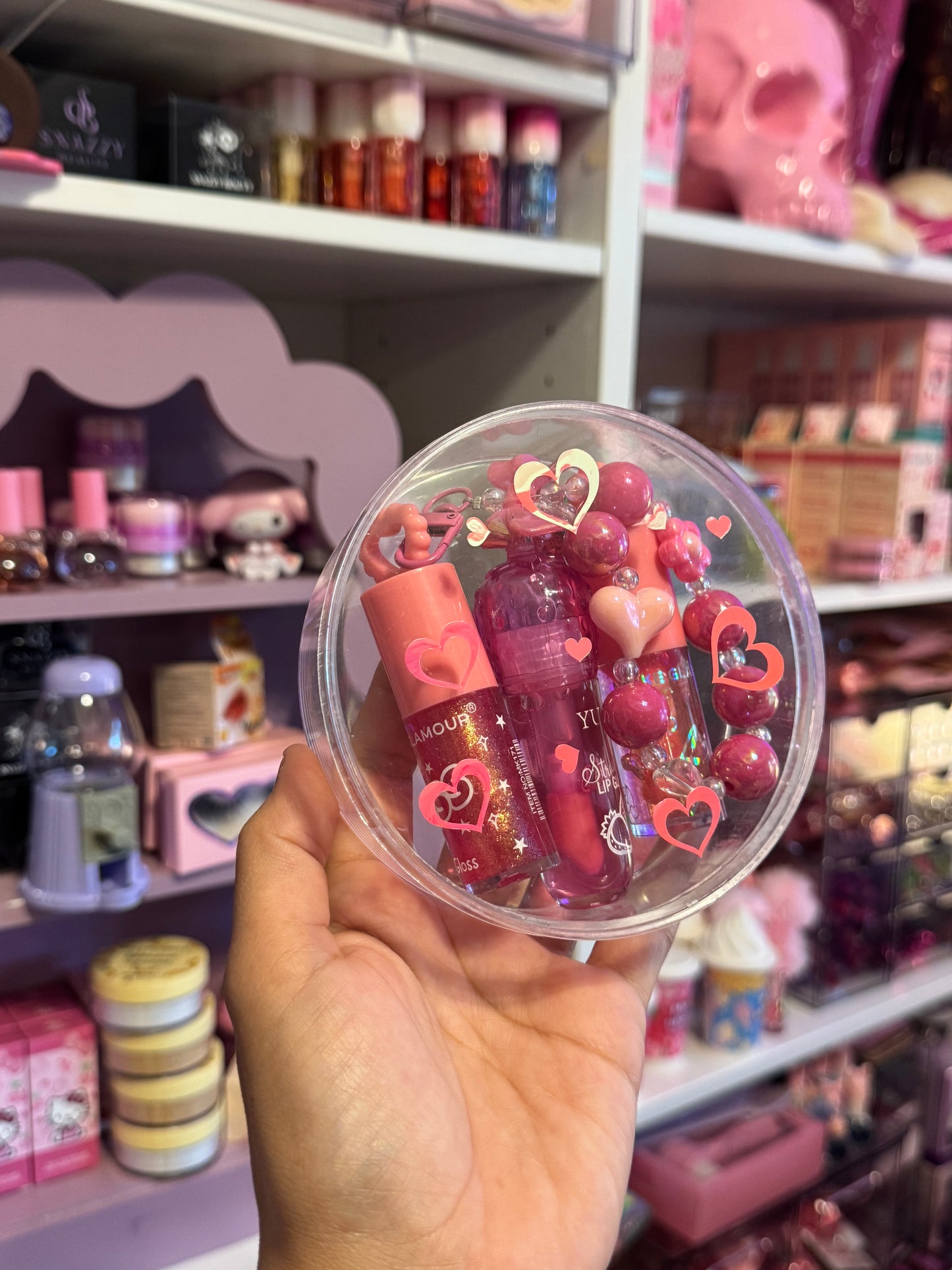 Lip gloss trio case