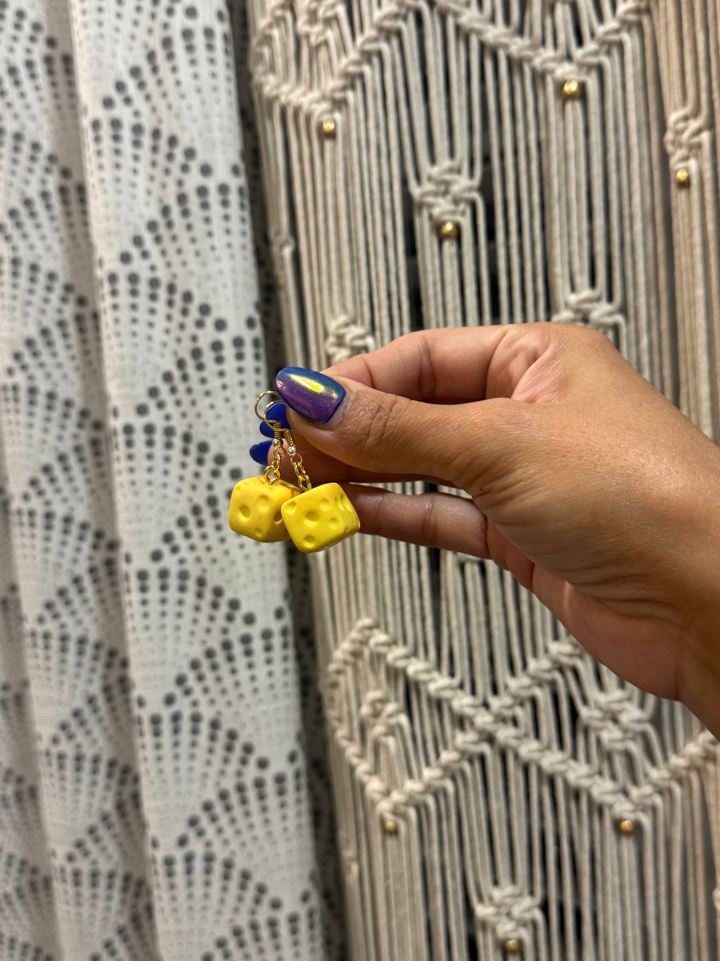 Cheese earrings