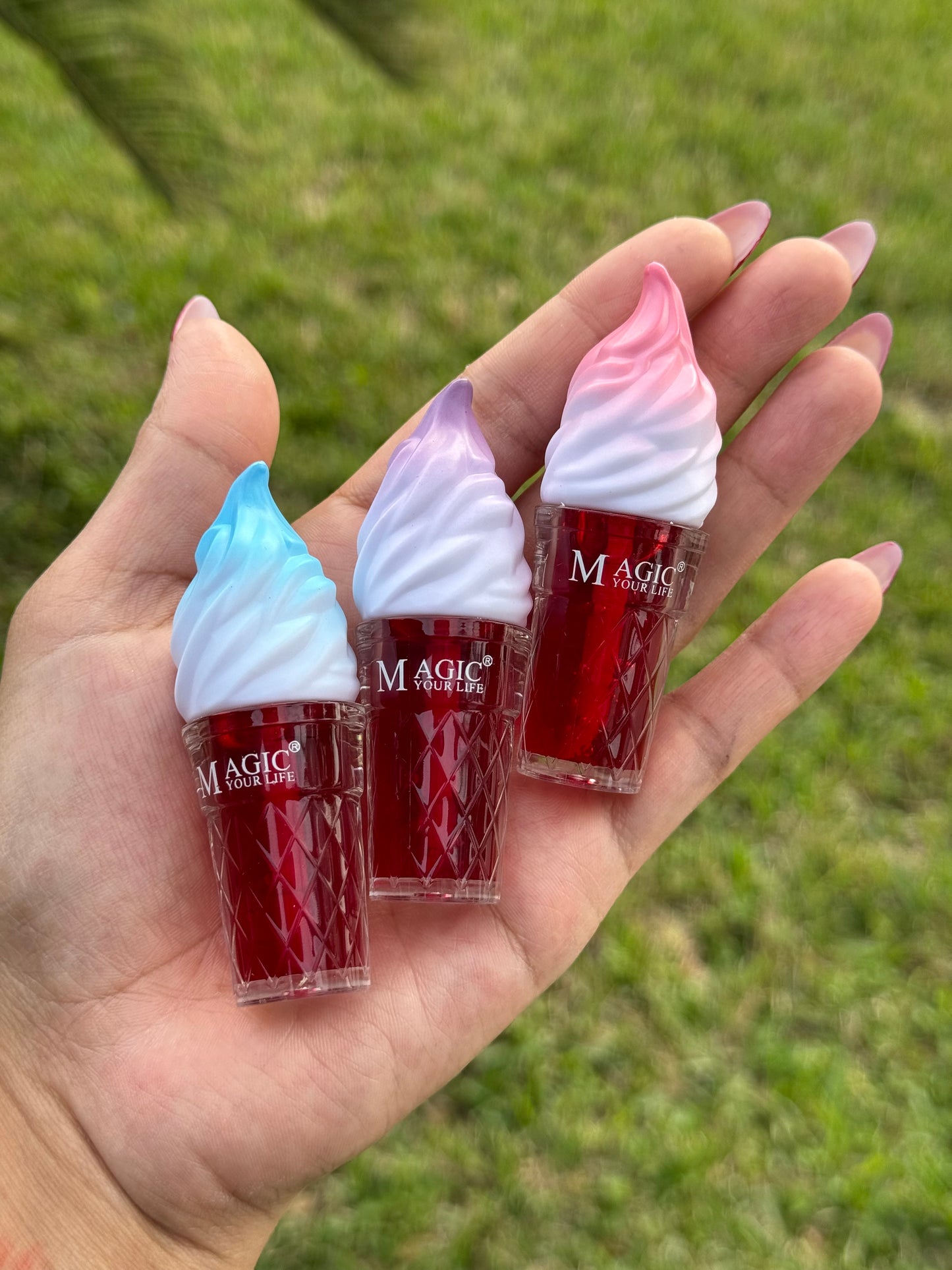 Snow cone lip tint