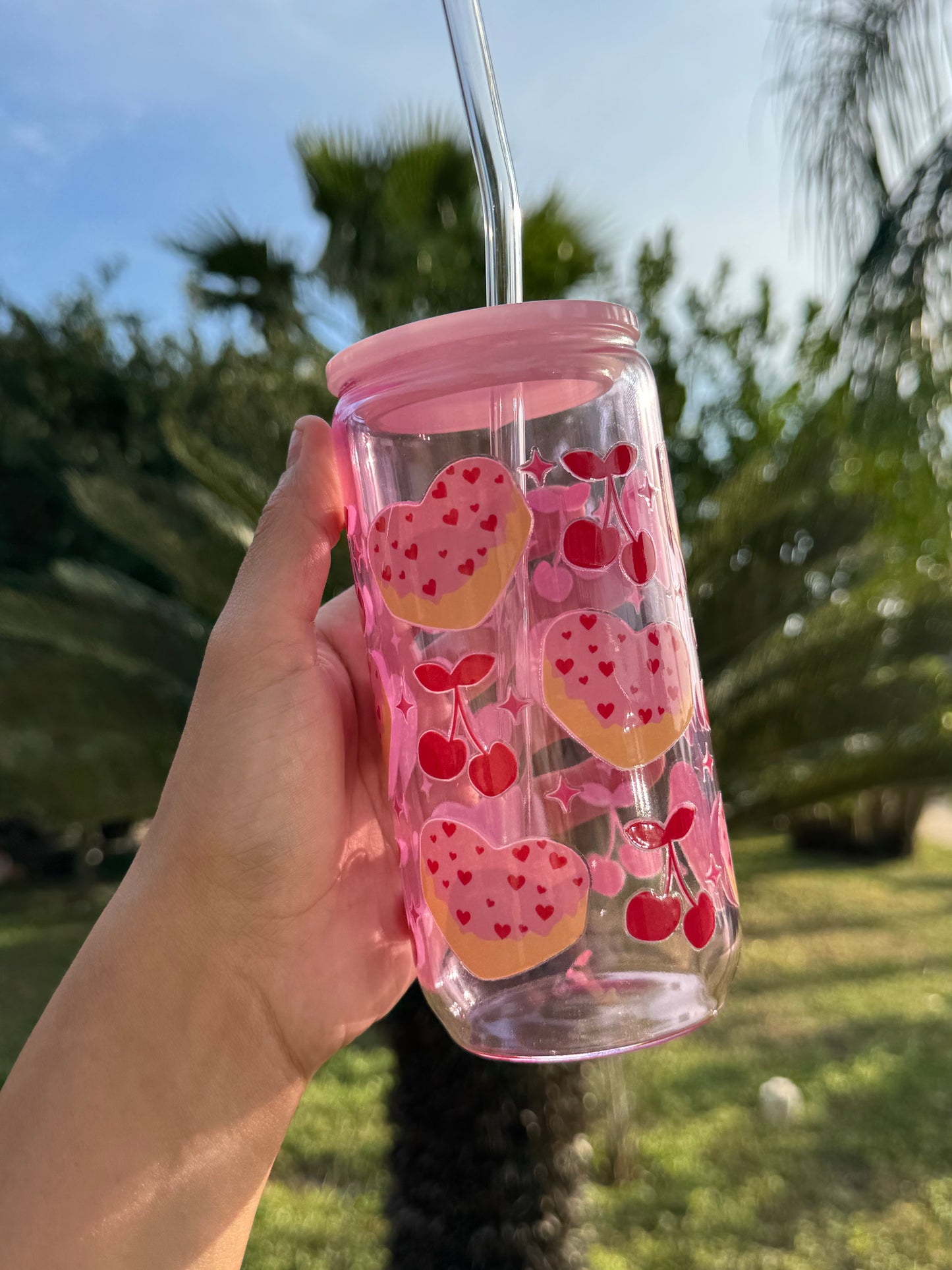 Valentines glass cups