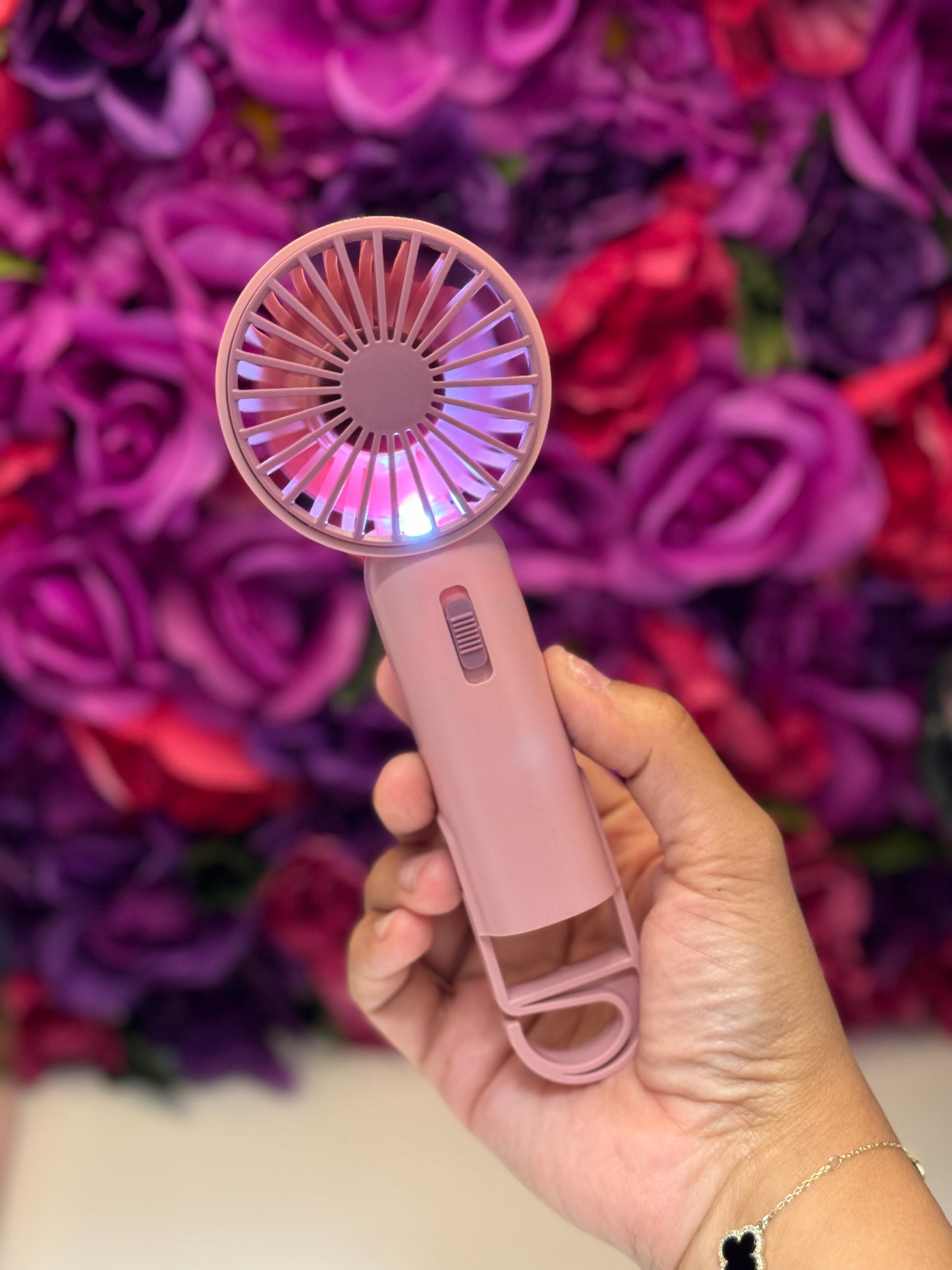 LED handheld fan