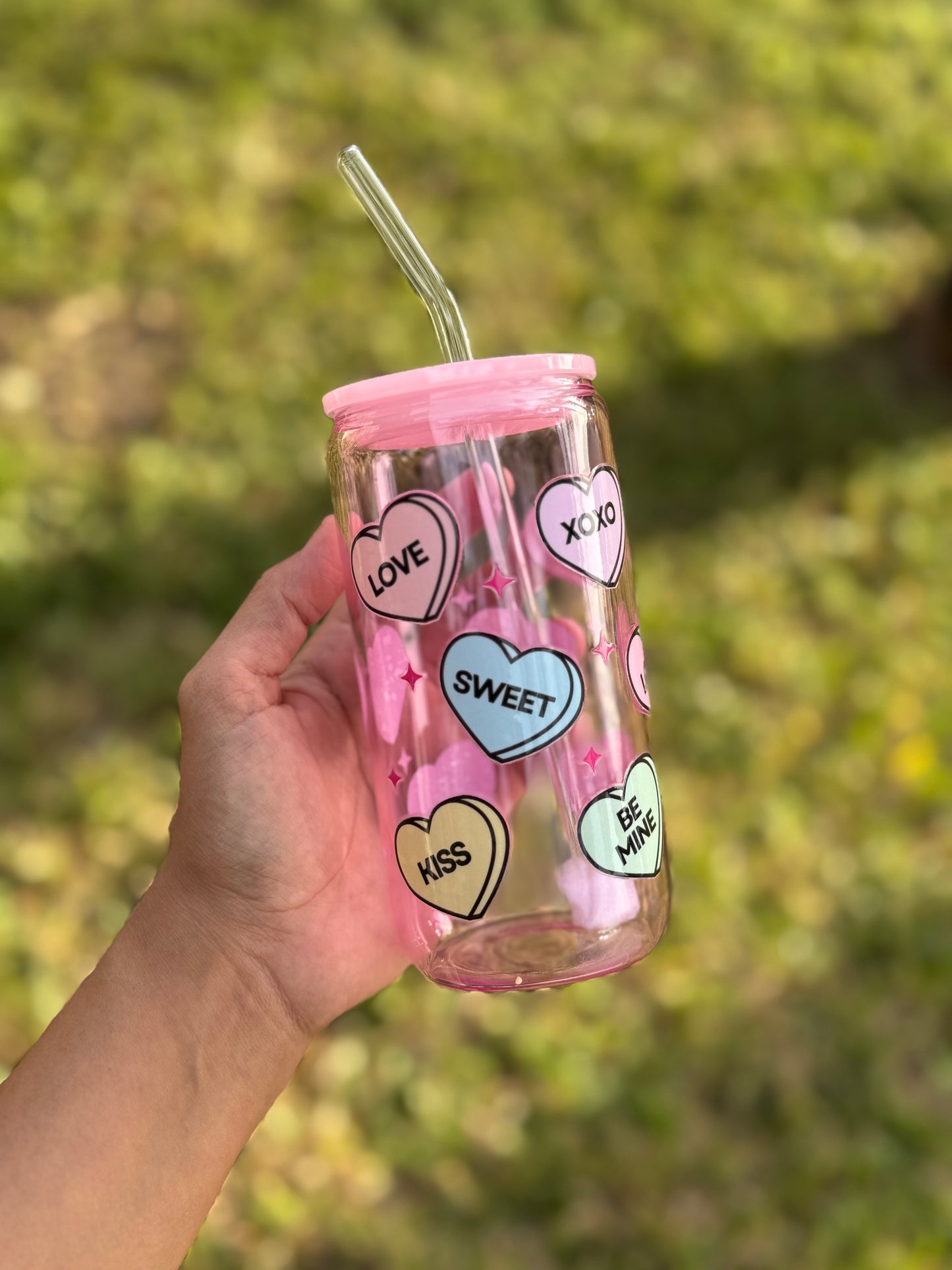 Valentines glass cups