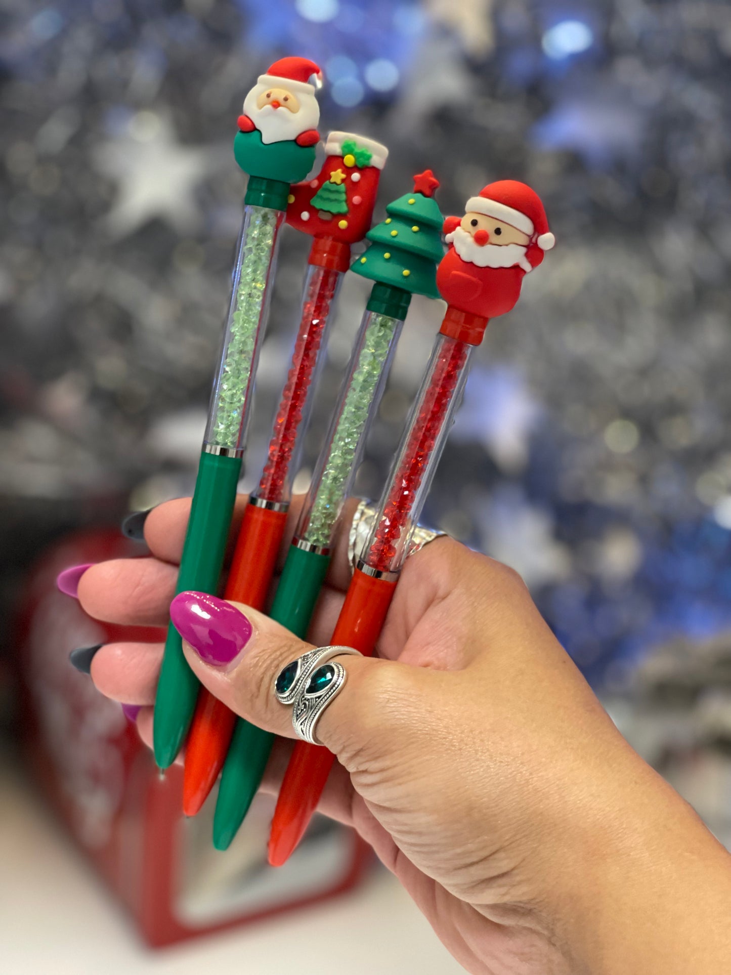 Christmas jewels ball point pens