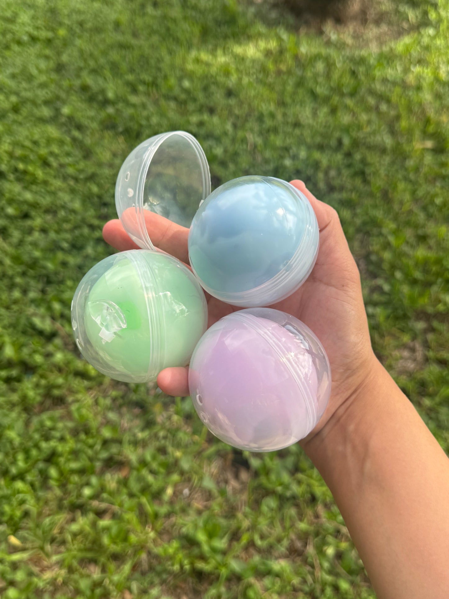 Wax squeeze balls