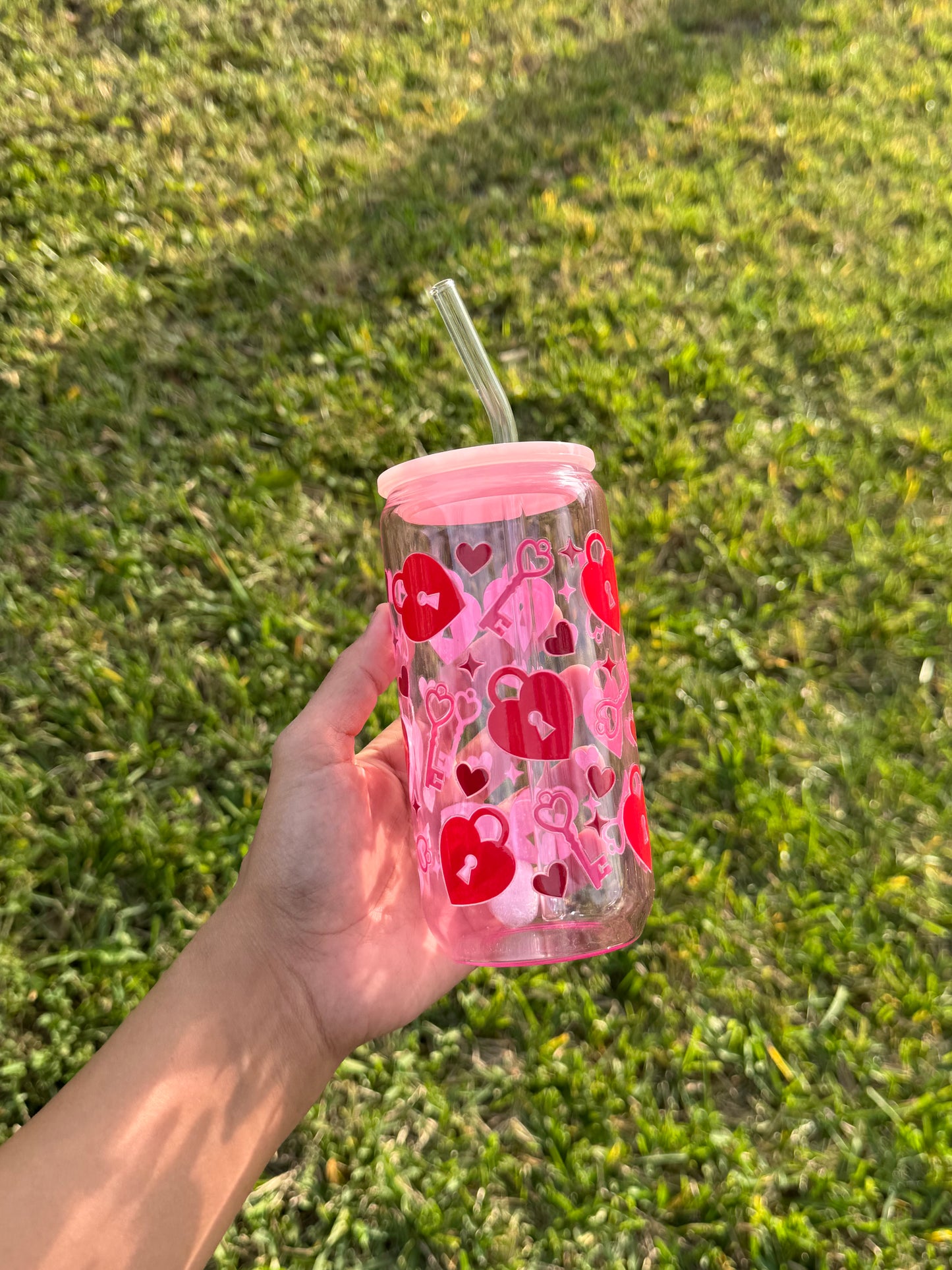 Valentines glass cups