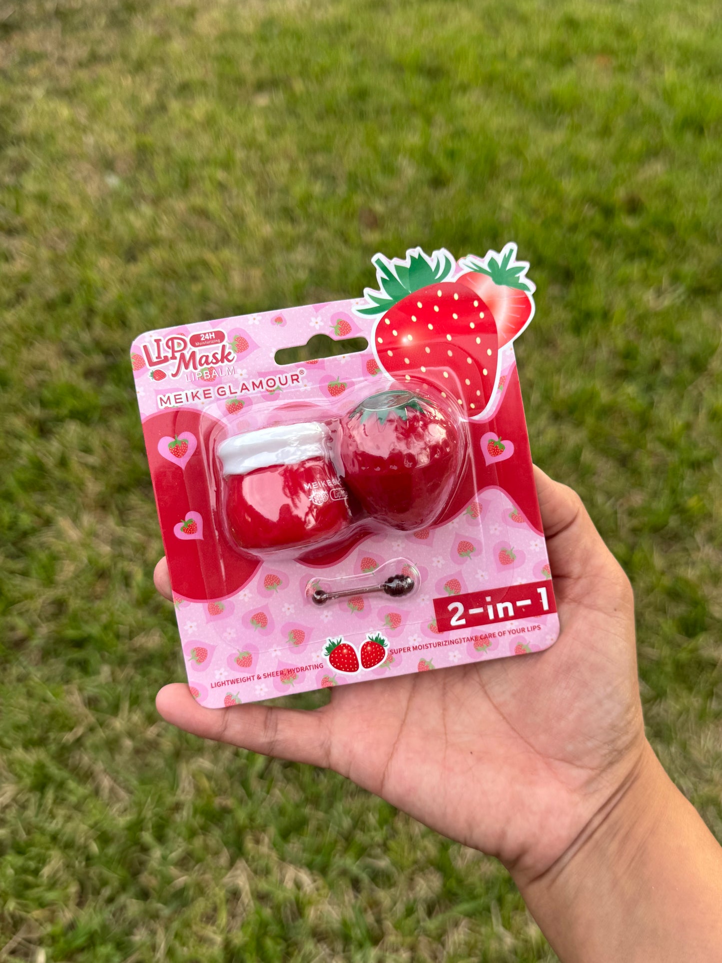 Strawberry lip mask & balm