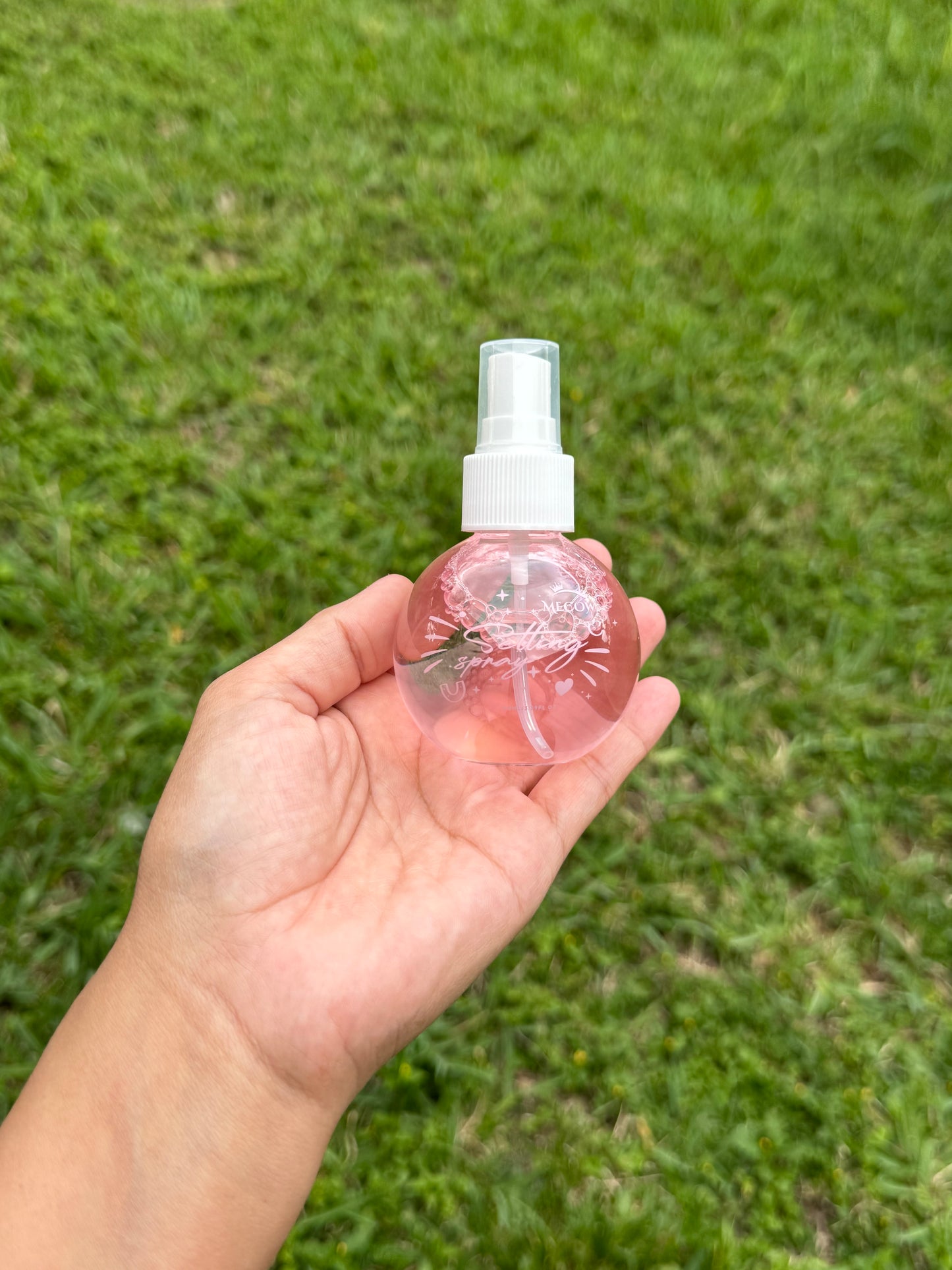 Pink cloud mist