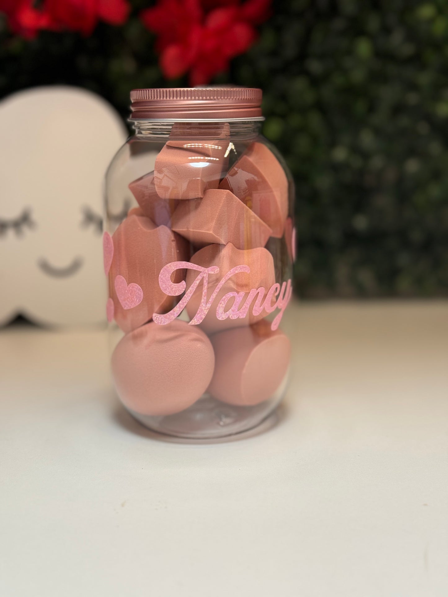 Beauty blender jar