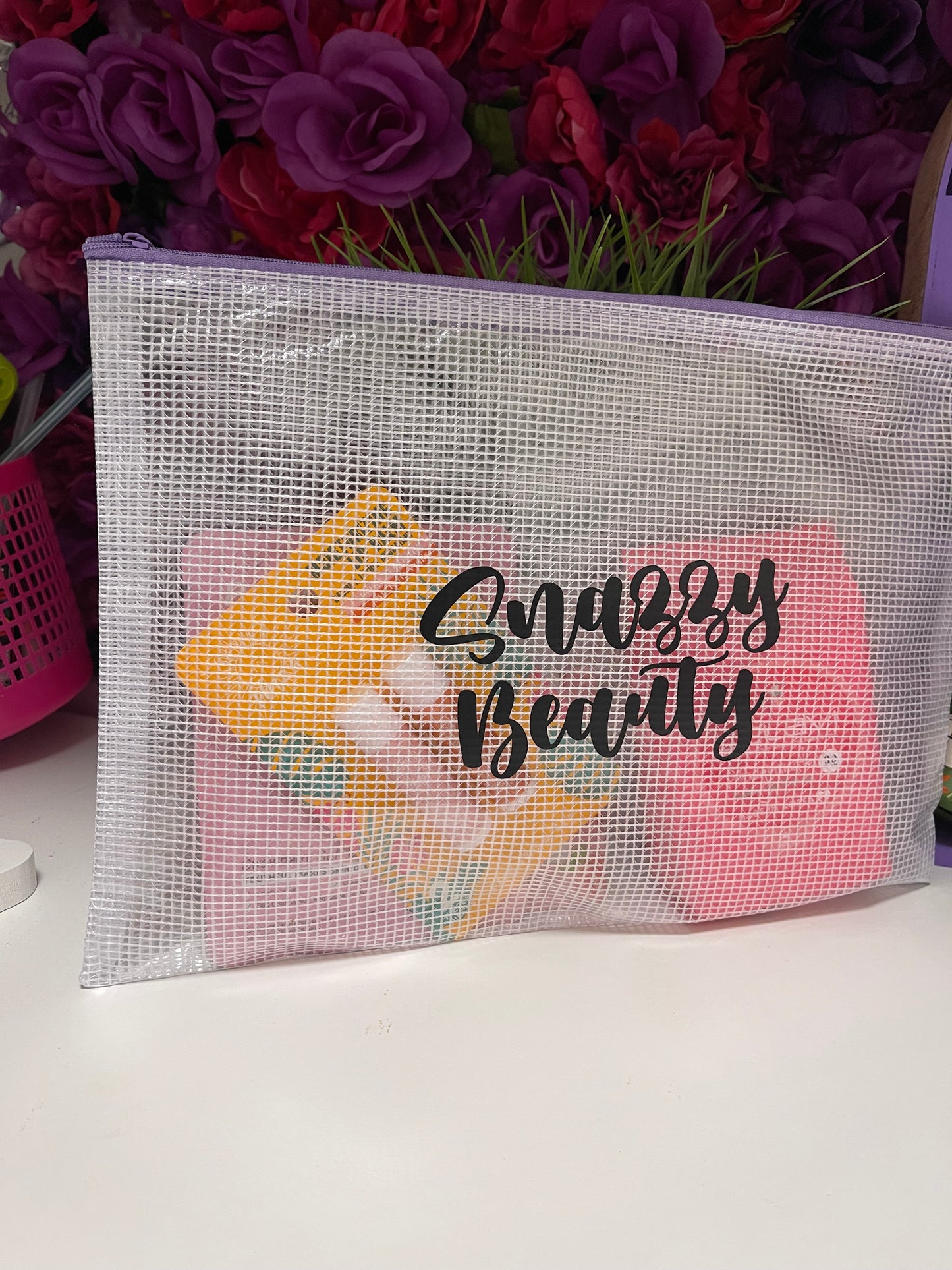 Snazzy skin care bag