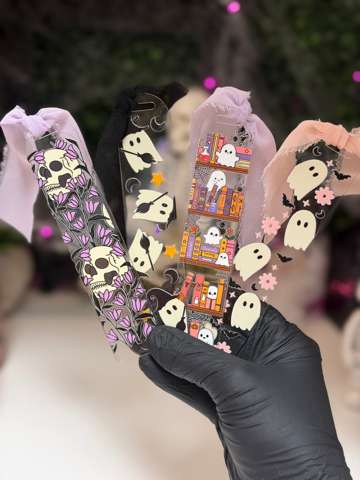 Halloween acrylic bookmarks