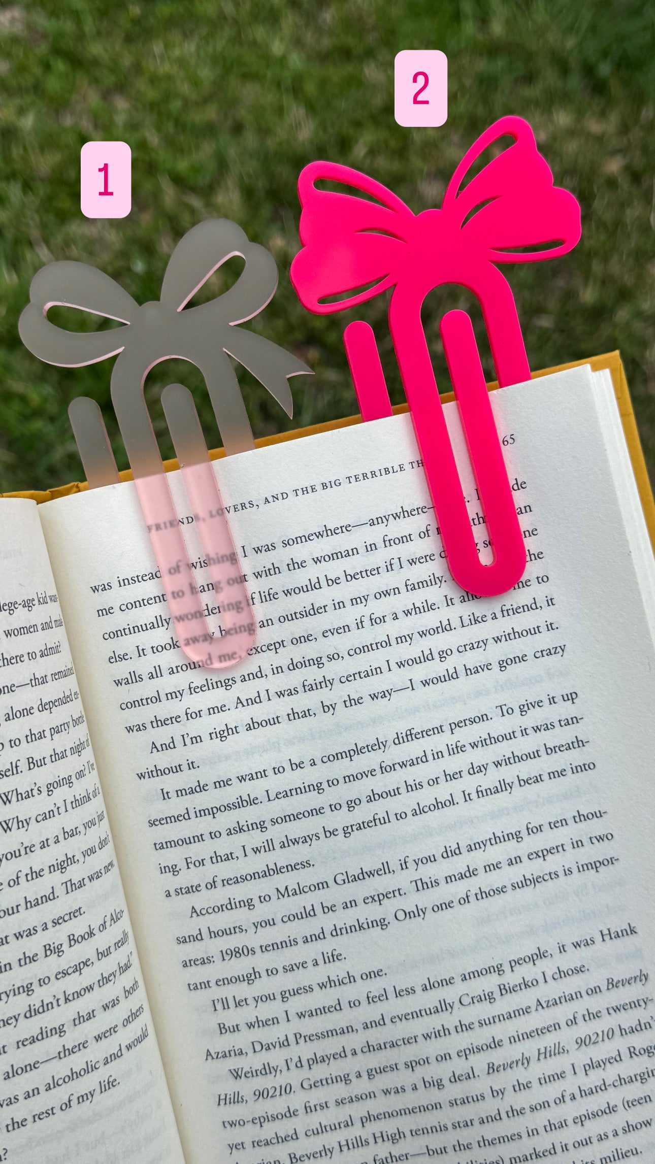Acrylic bookmark