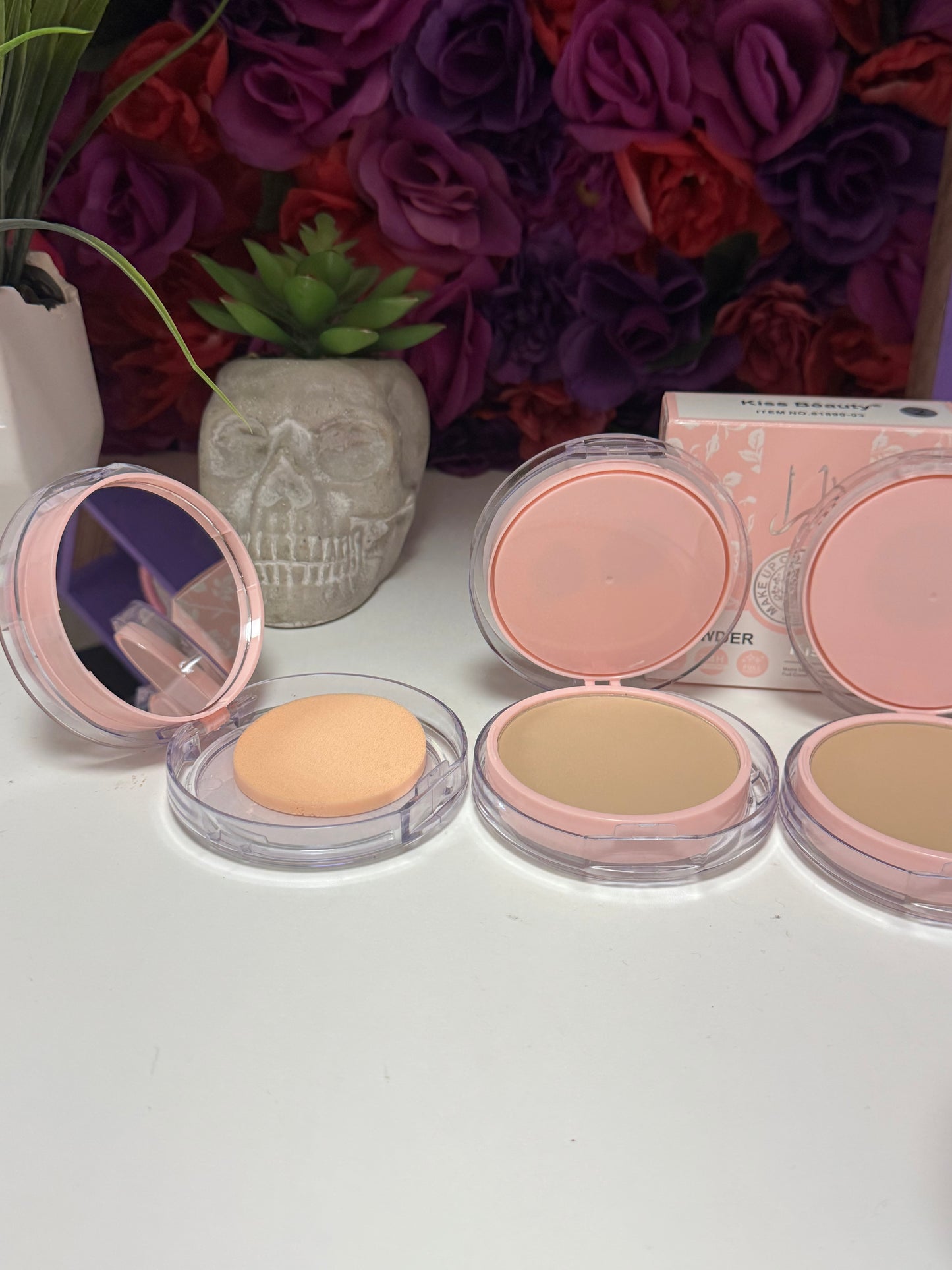 Matte setting powder