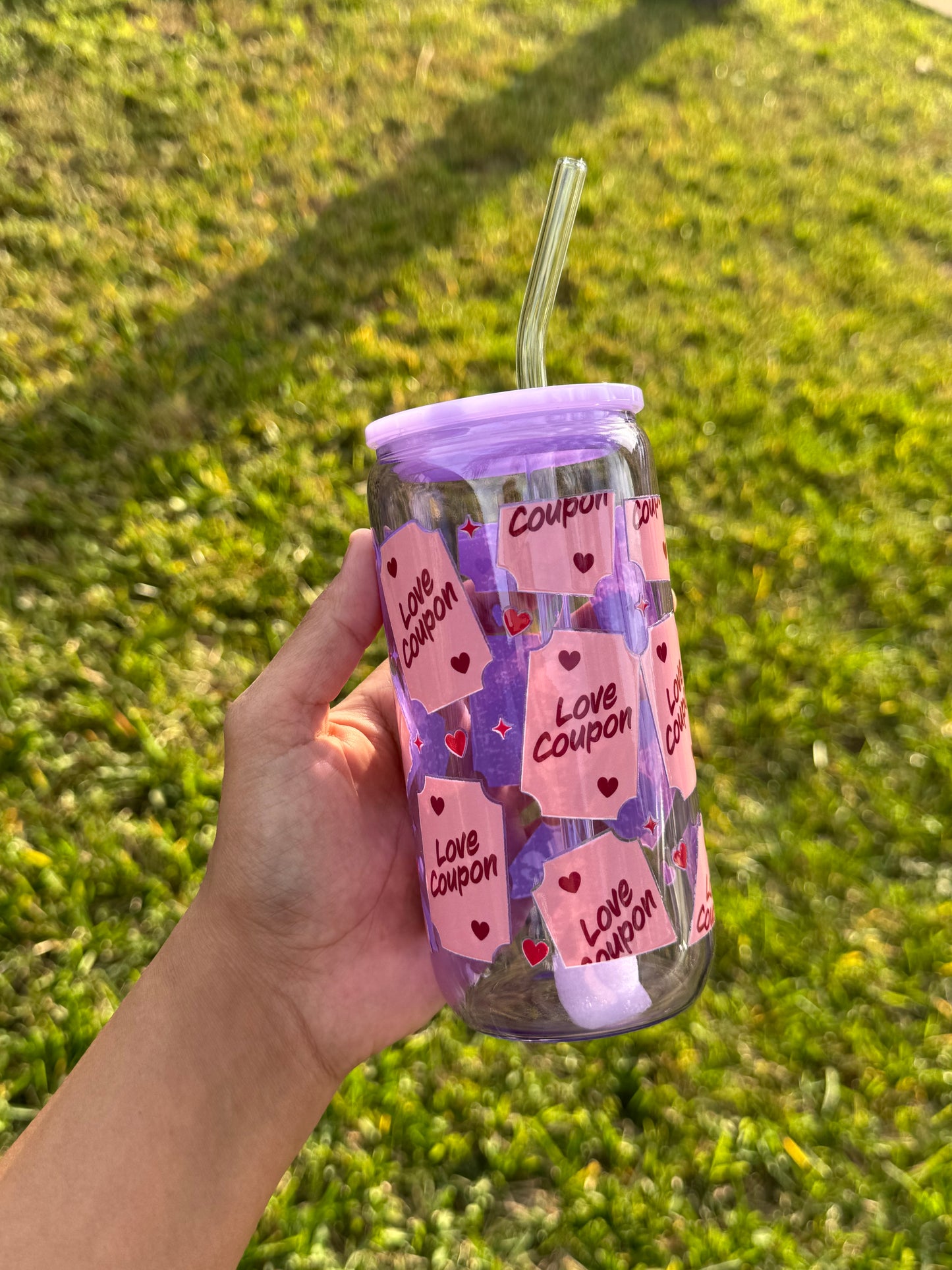 Valentines glass cups