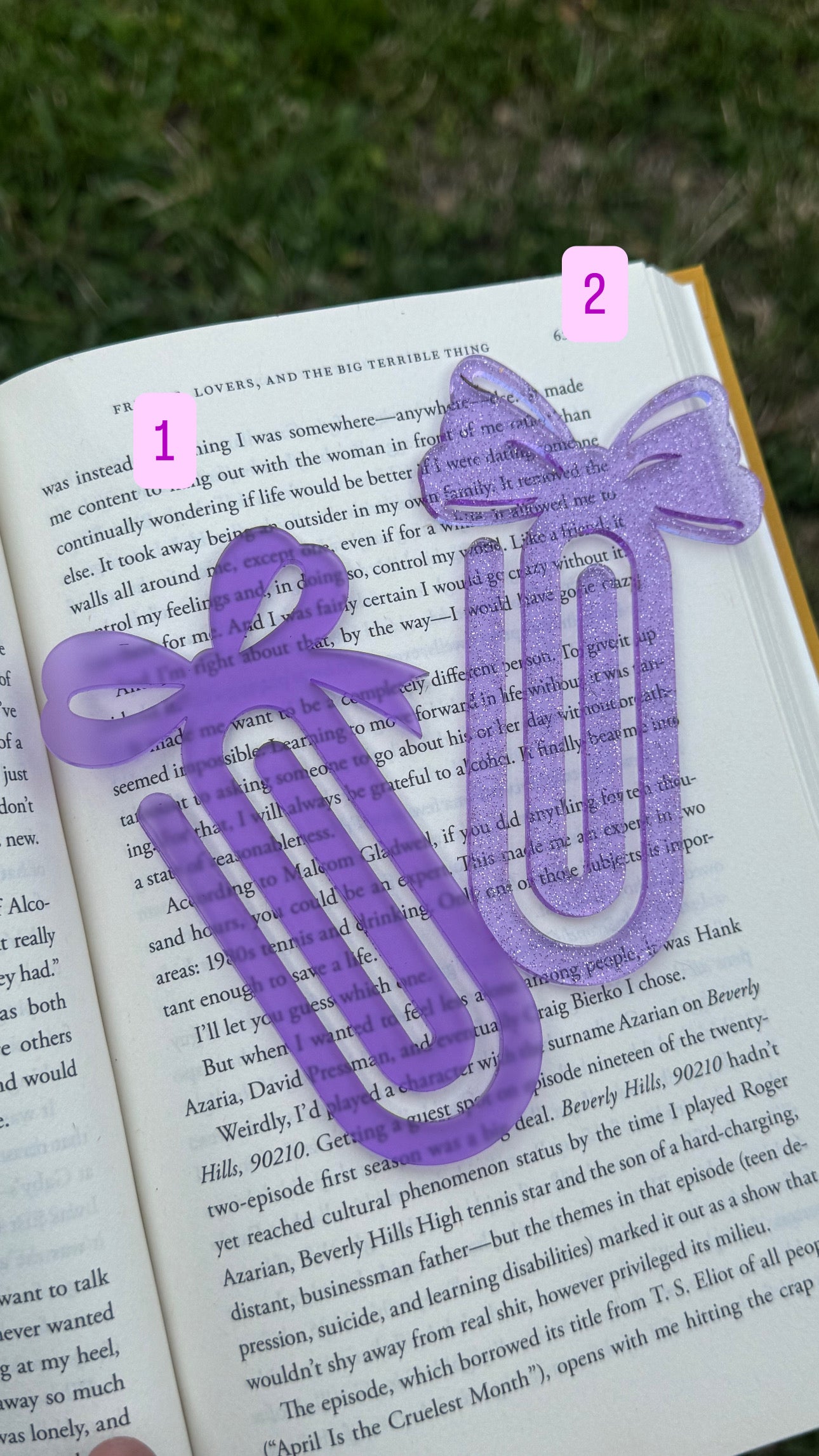 Acrylic bookmark