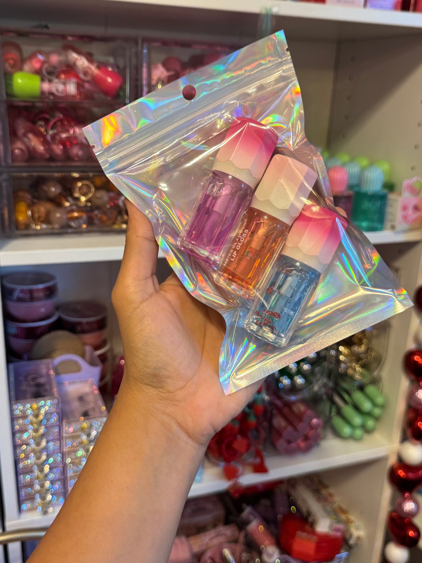 Fruity lip gloss
