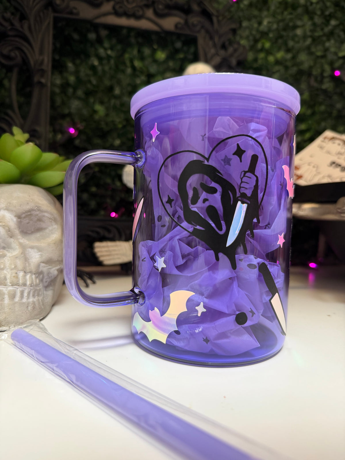 Slasher glass mug