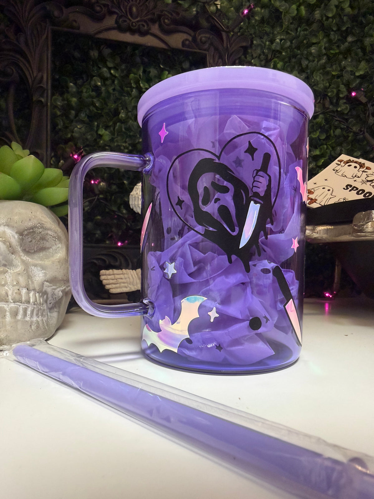 Slasher glass mug