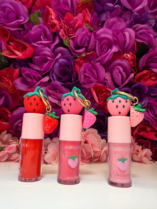 Strawberry glosses trio