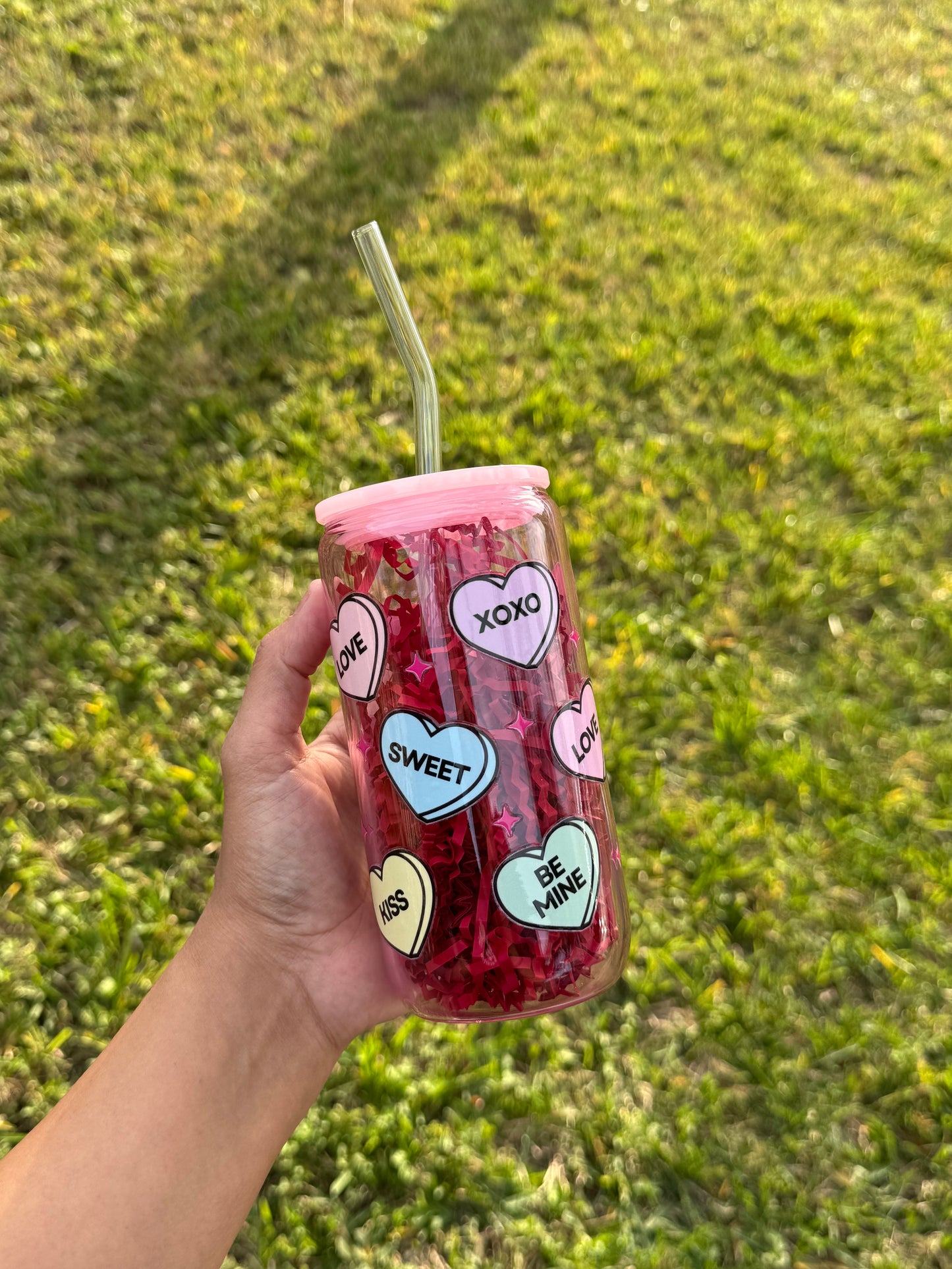 Valentines glass cups