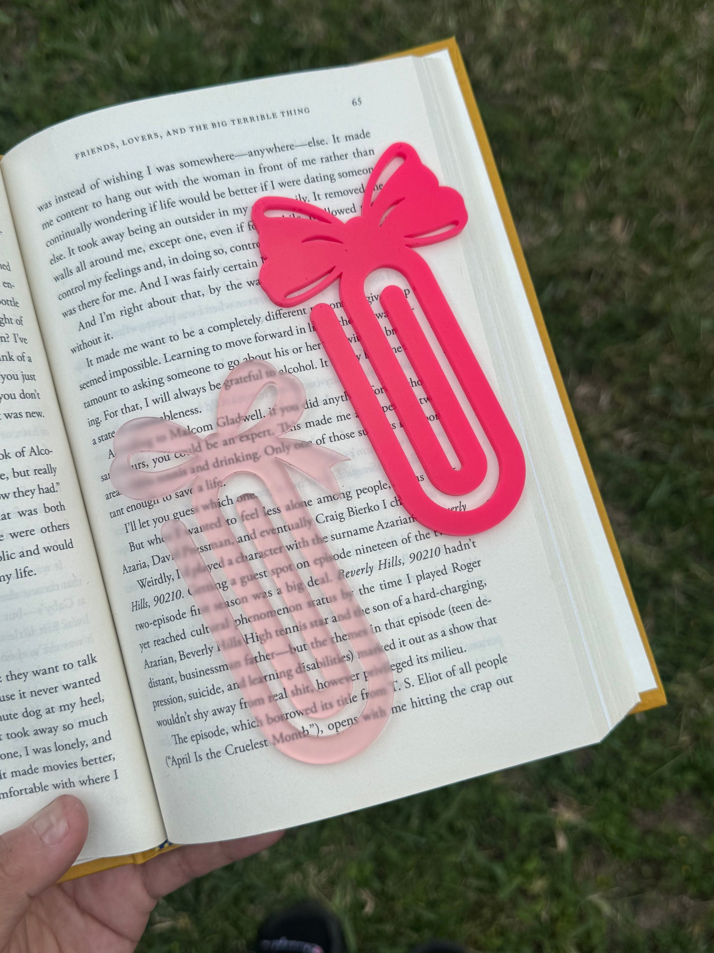 Acrylic bookmark