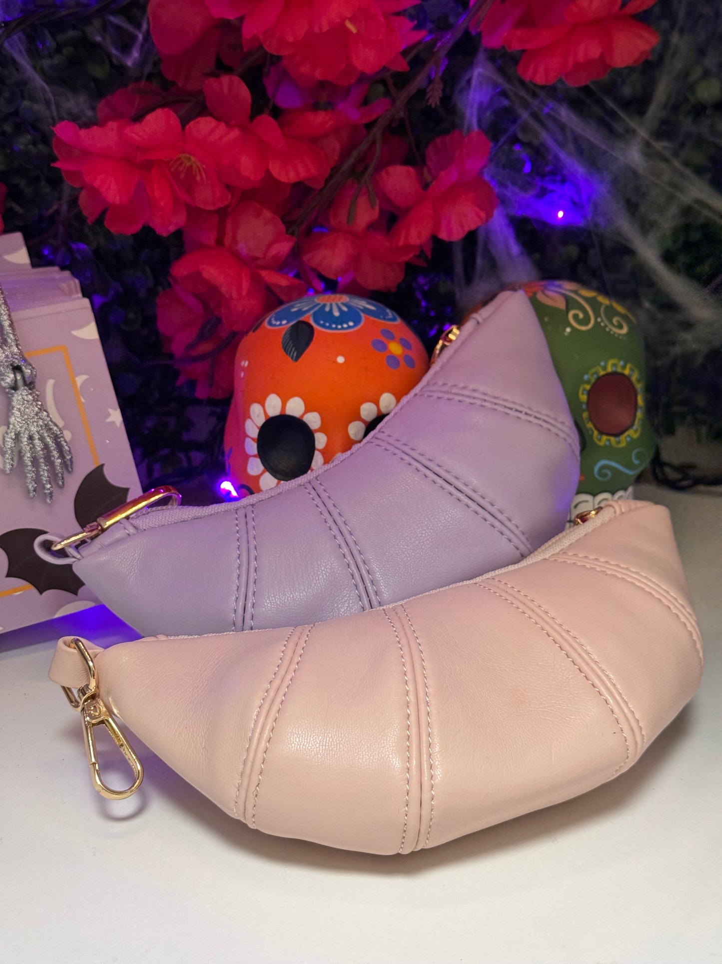 Croissant wristlet