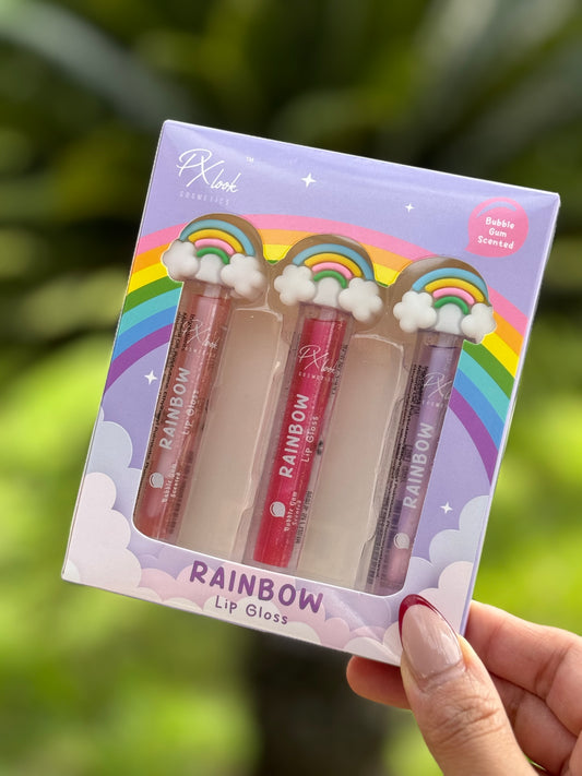 Rainbow lip gloss