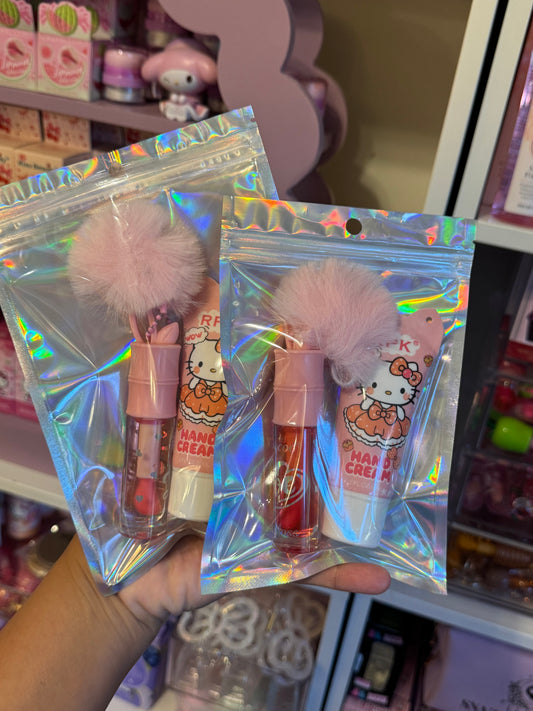 Lip gloss & hand cream