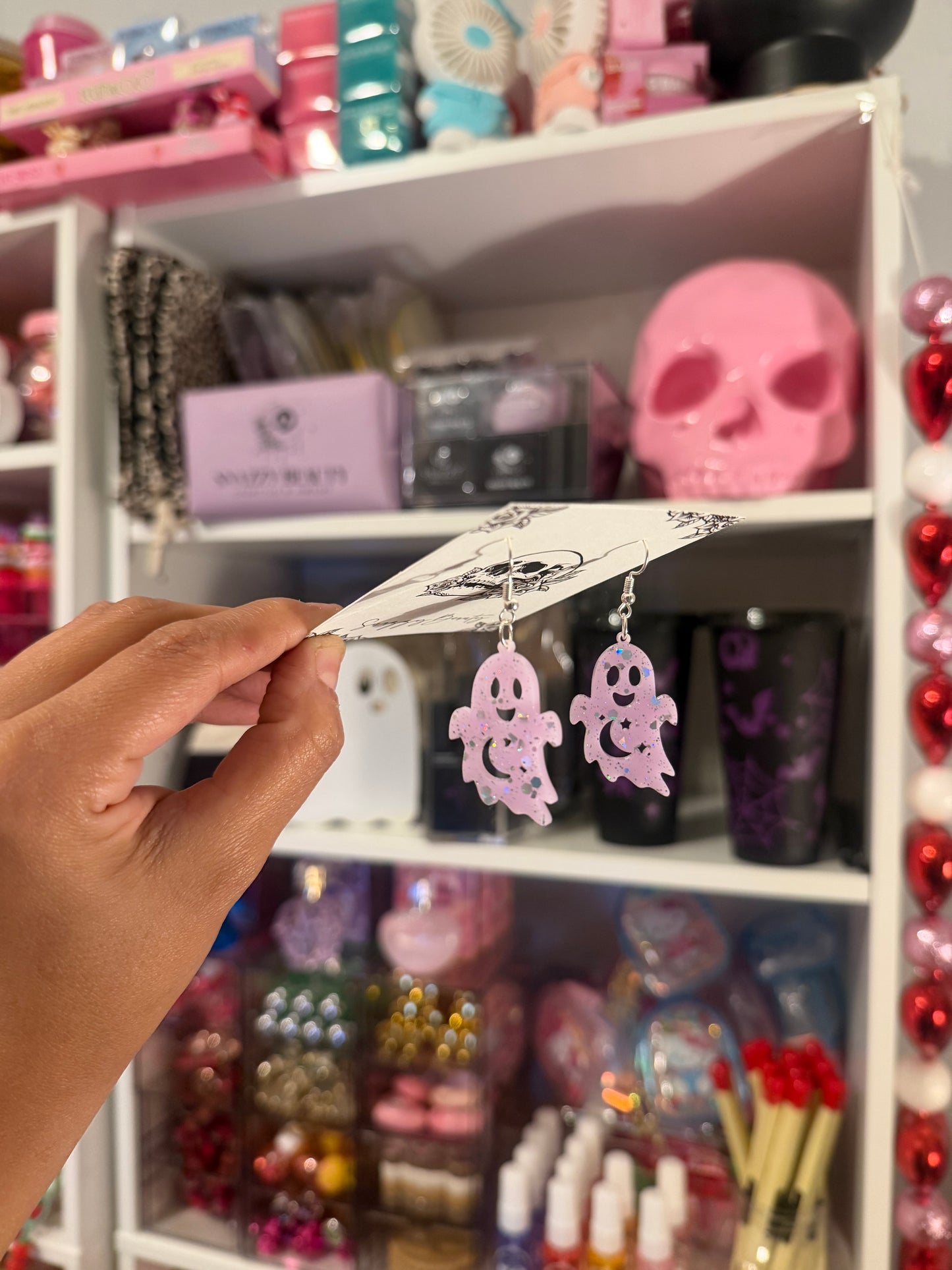 Glitter lavender ghosts