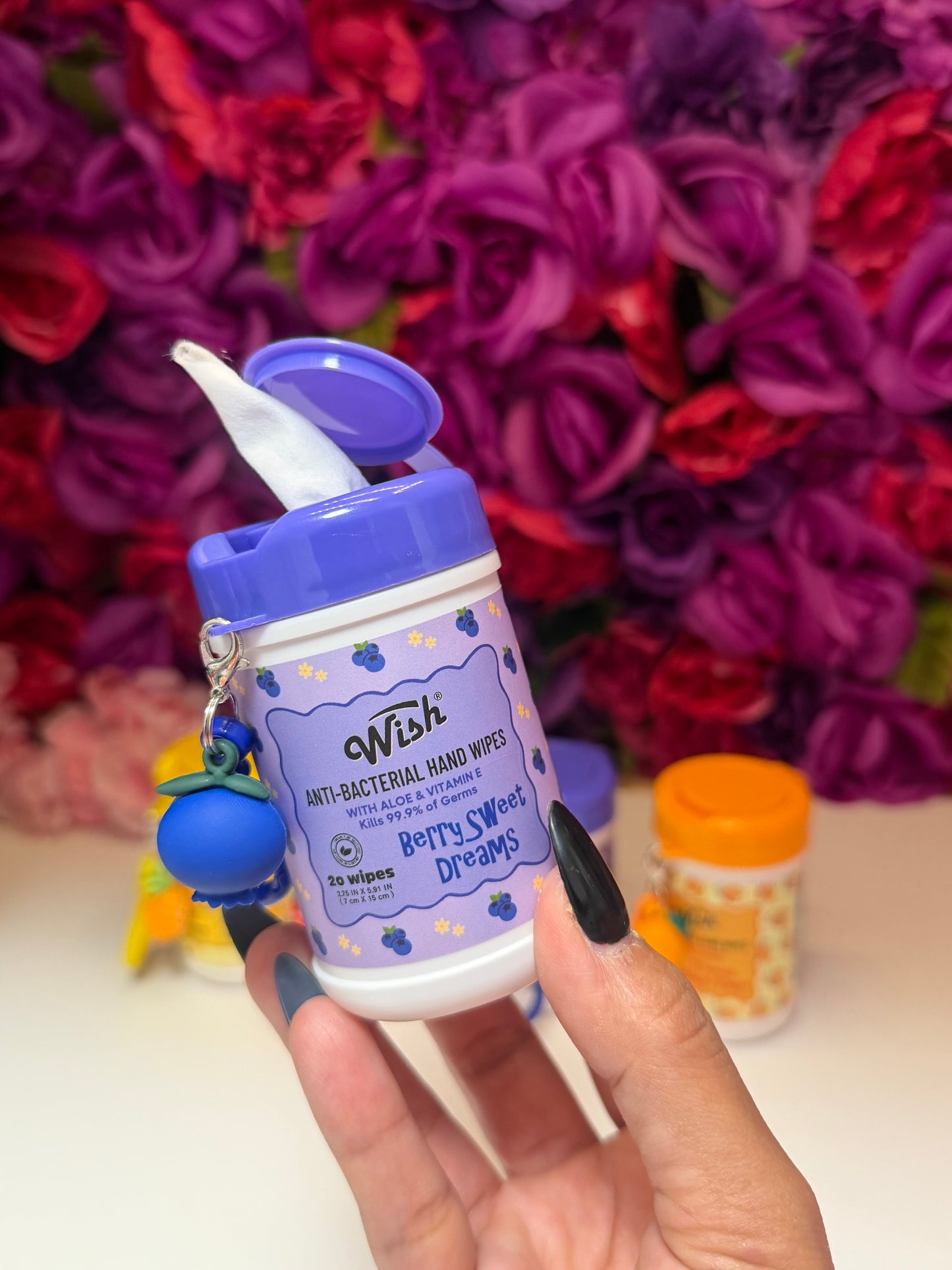 Anti batería charm wipes