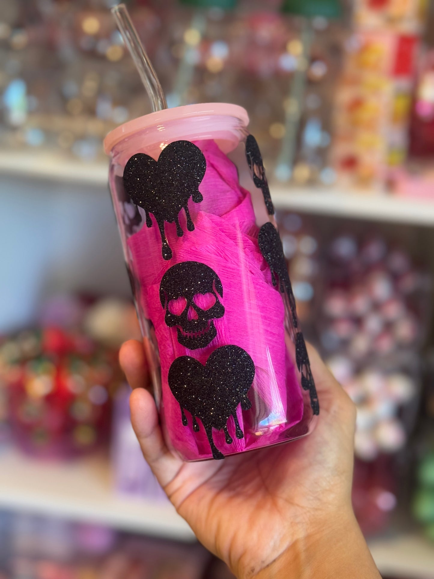 Love drip glass cup