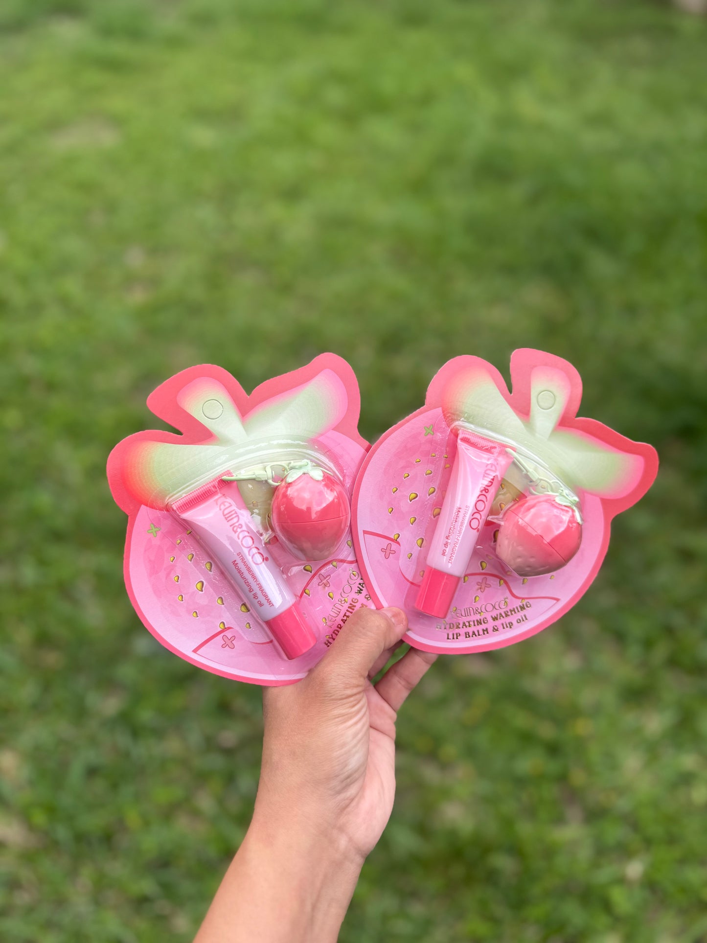 Strawberry lip oil & lip balm