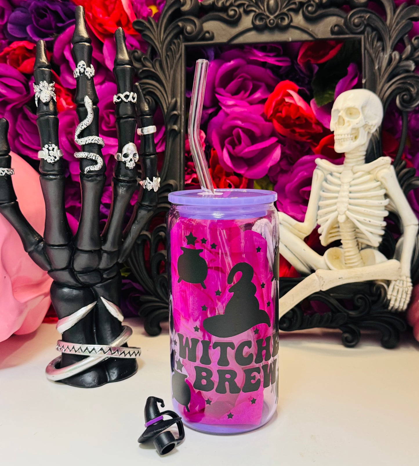 Witches brew glass cup