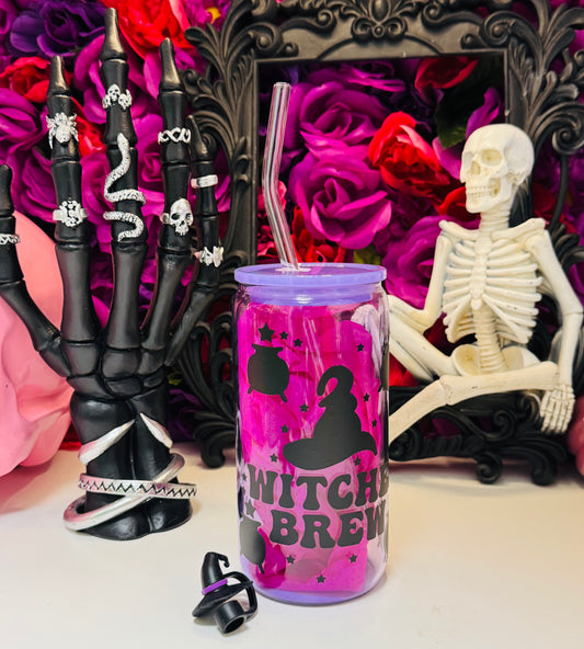Witches brew glass cup