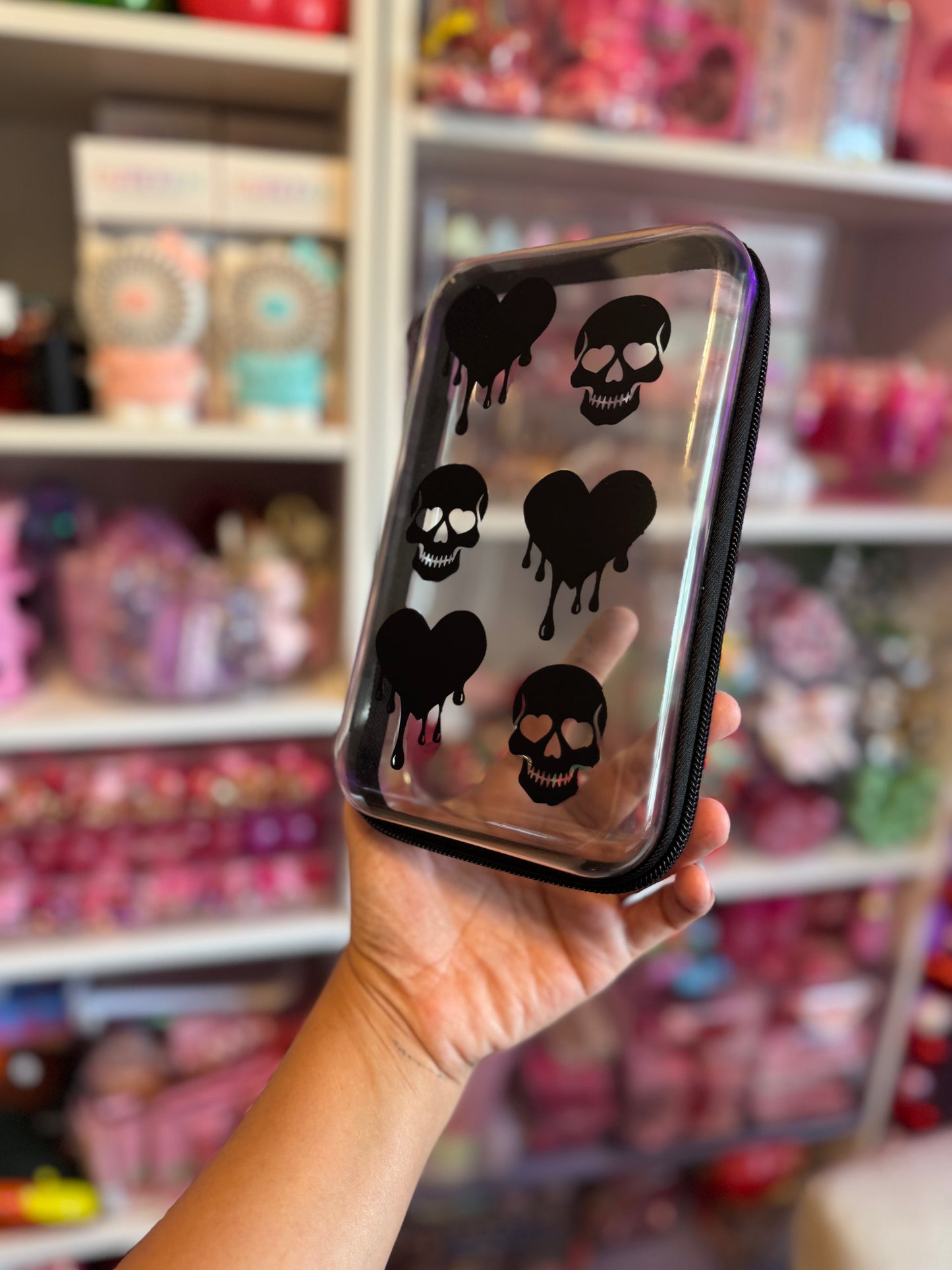 Black on black zipper case