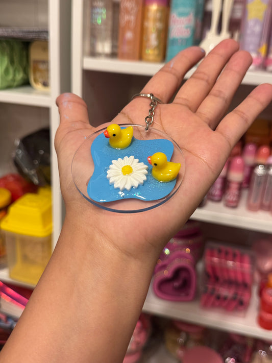 Ducky pond keychain