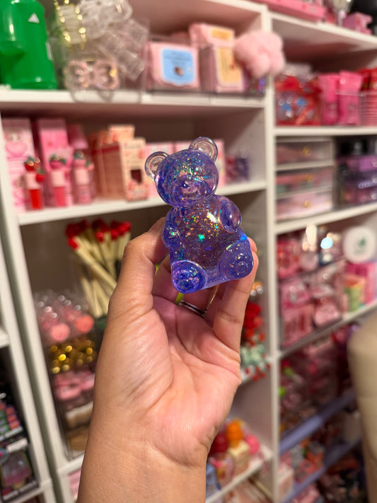 Glitter gummy bear squish