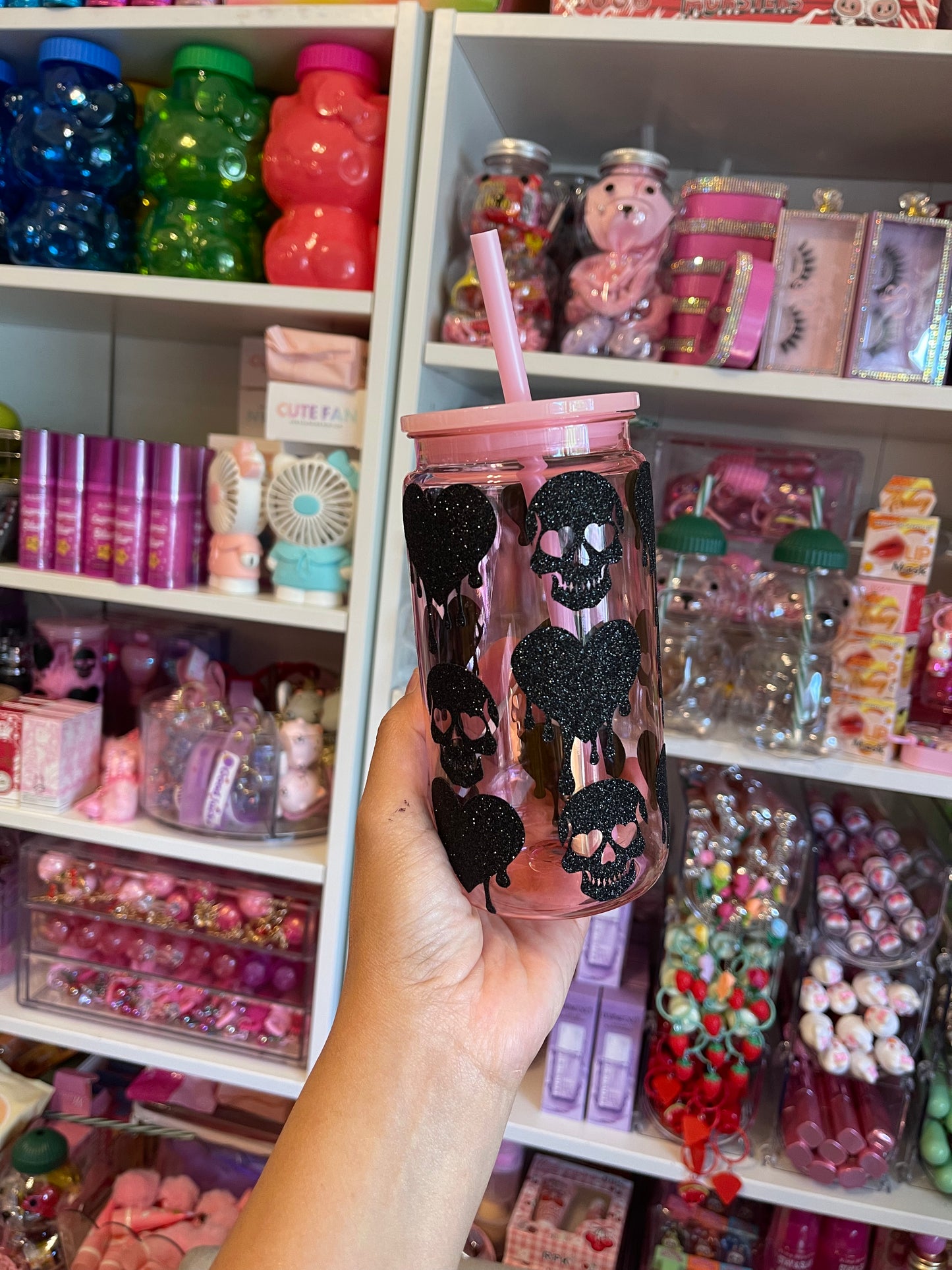 Love drip glass cup