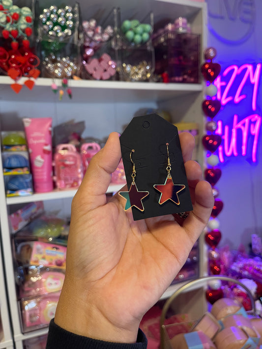 Iridescent earrings