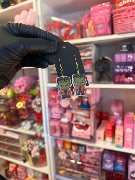 Baby Frankenstein earrings