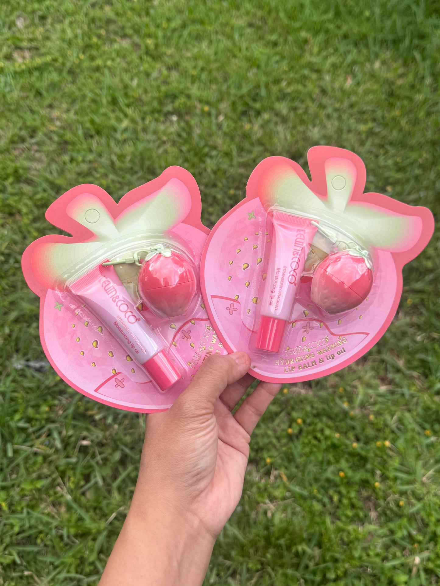 Strawberry lip oil & lip balm