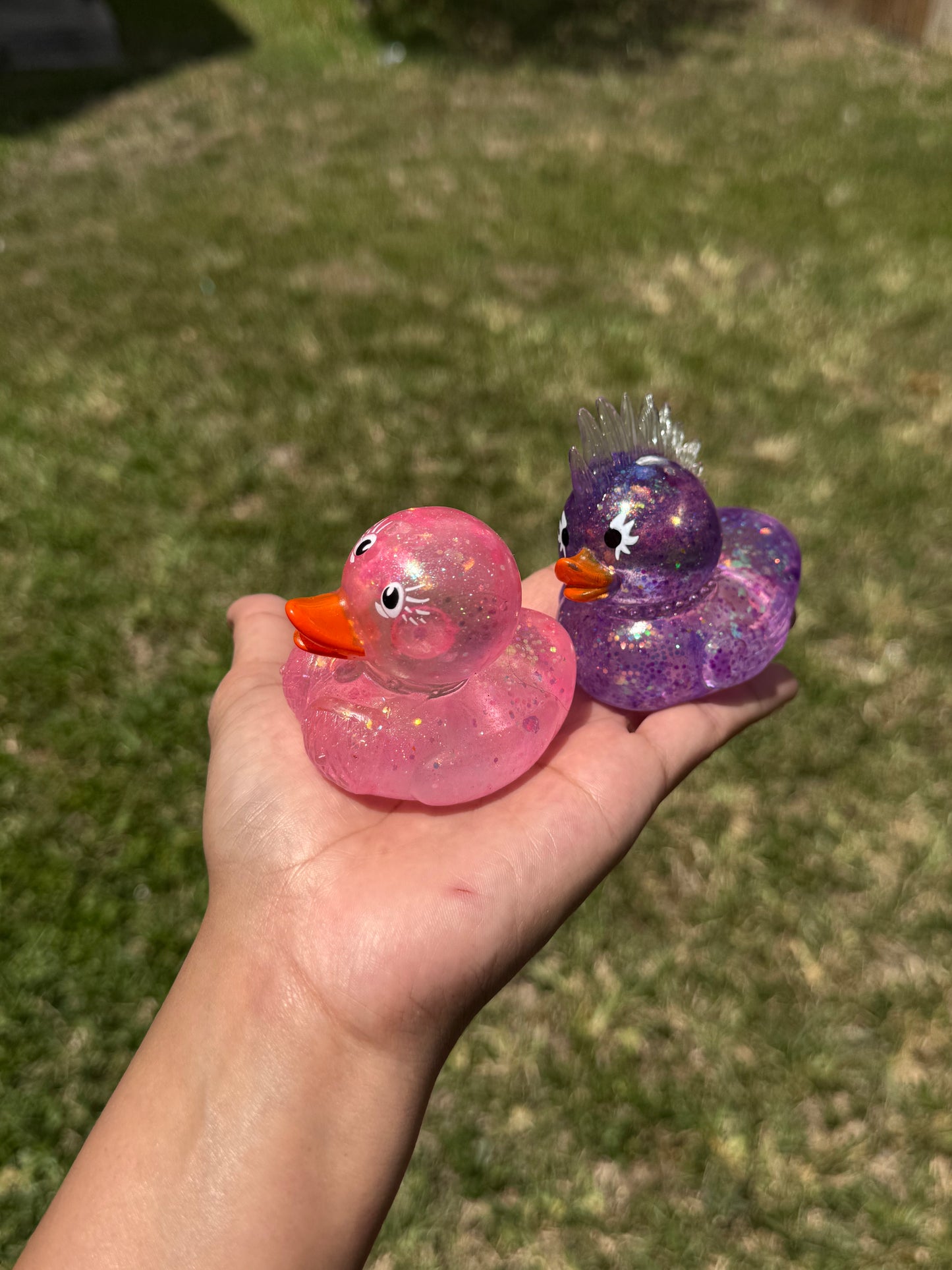 Glitter squish ducks