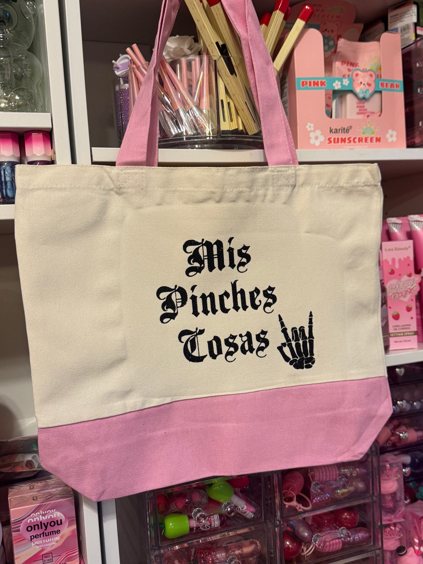 Mis pinches cosas large Tote