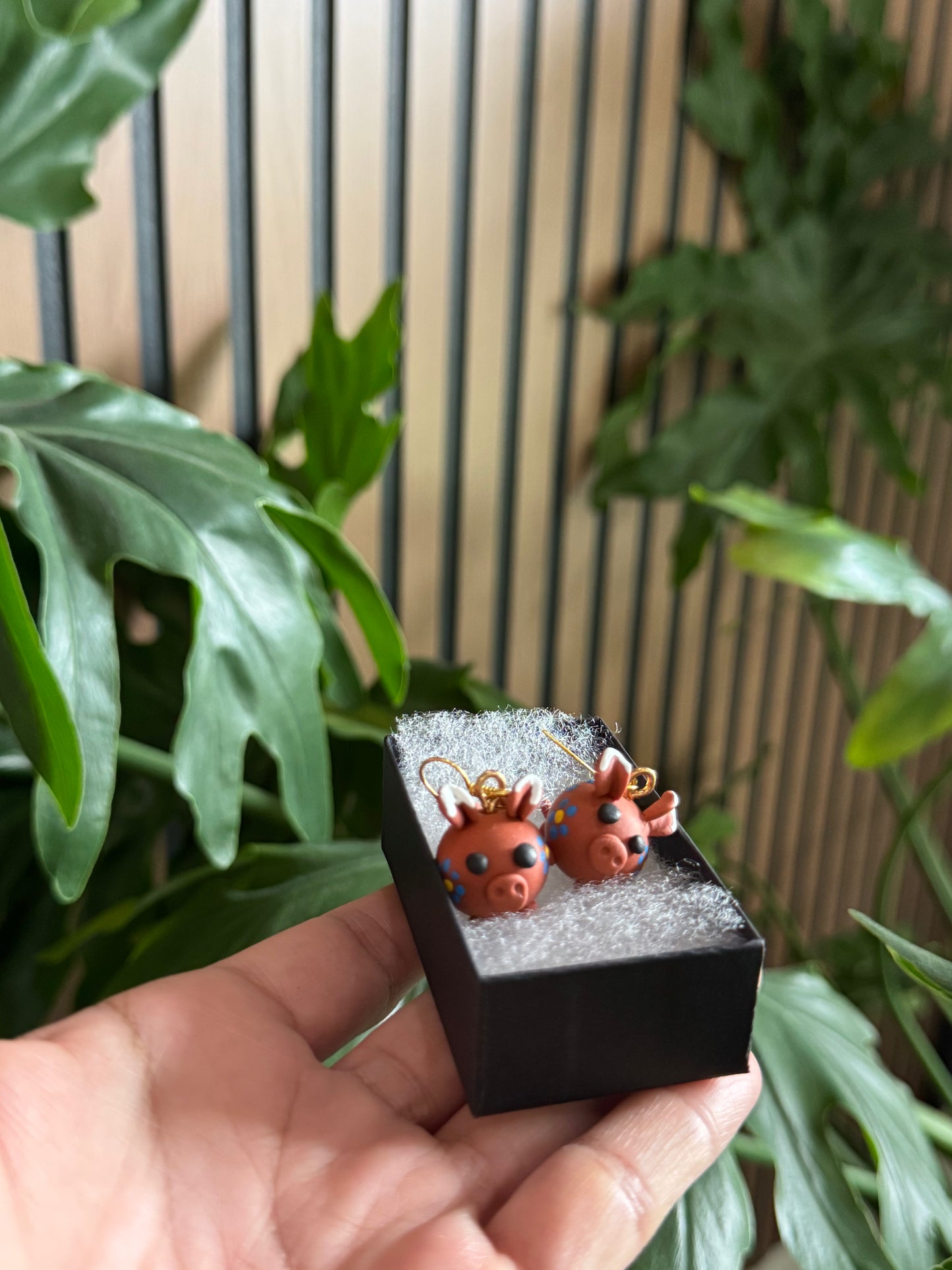 Mexican piggy earrings
