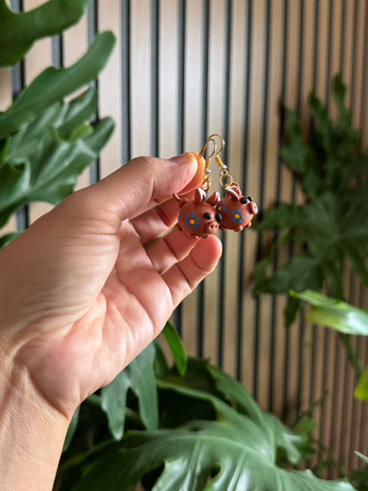 Mexican piggy earrings