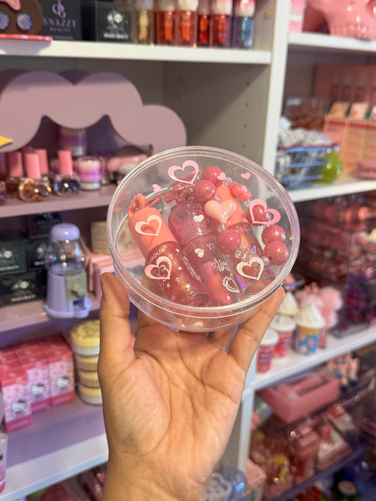Lip gloss trio case
