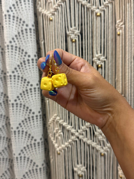 Cheese earrings